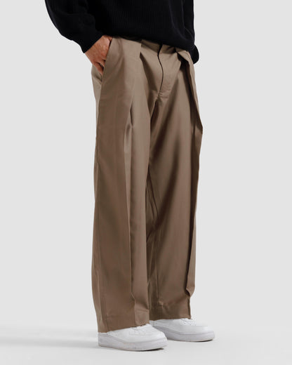 Tailored Pinstriped Pleated Pants