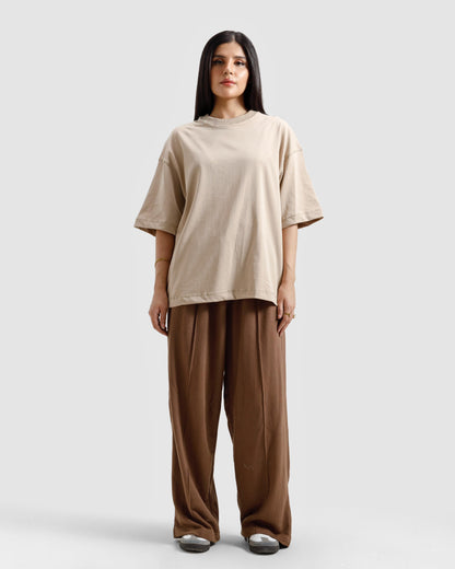 Boxy Seam Detail Basic Essential