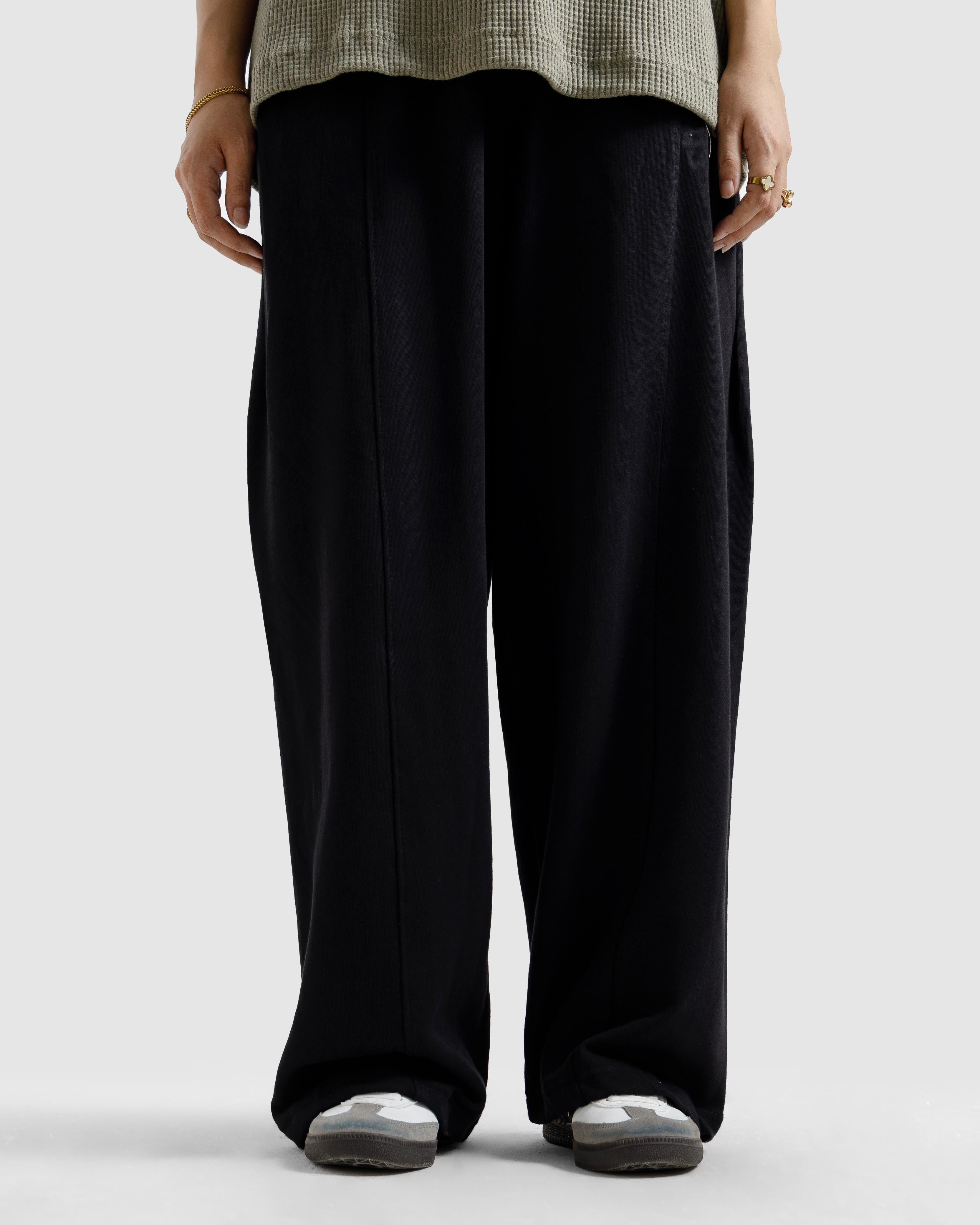 Straight-Leg Baggy Trousers