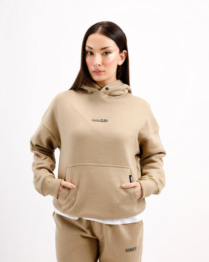 Sand Beige Essential Hoodie