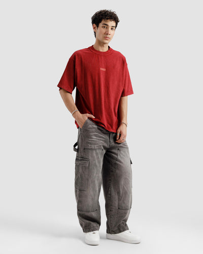 Washed Maroon Essential Tshirt