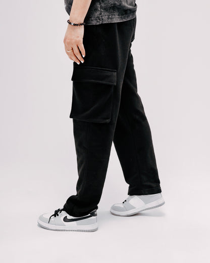 Black Cargo Trousers