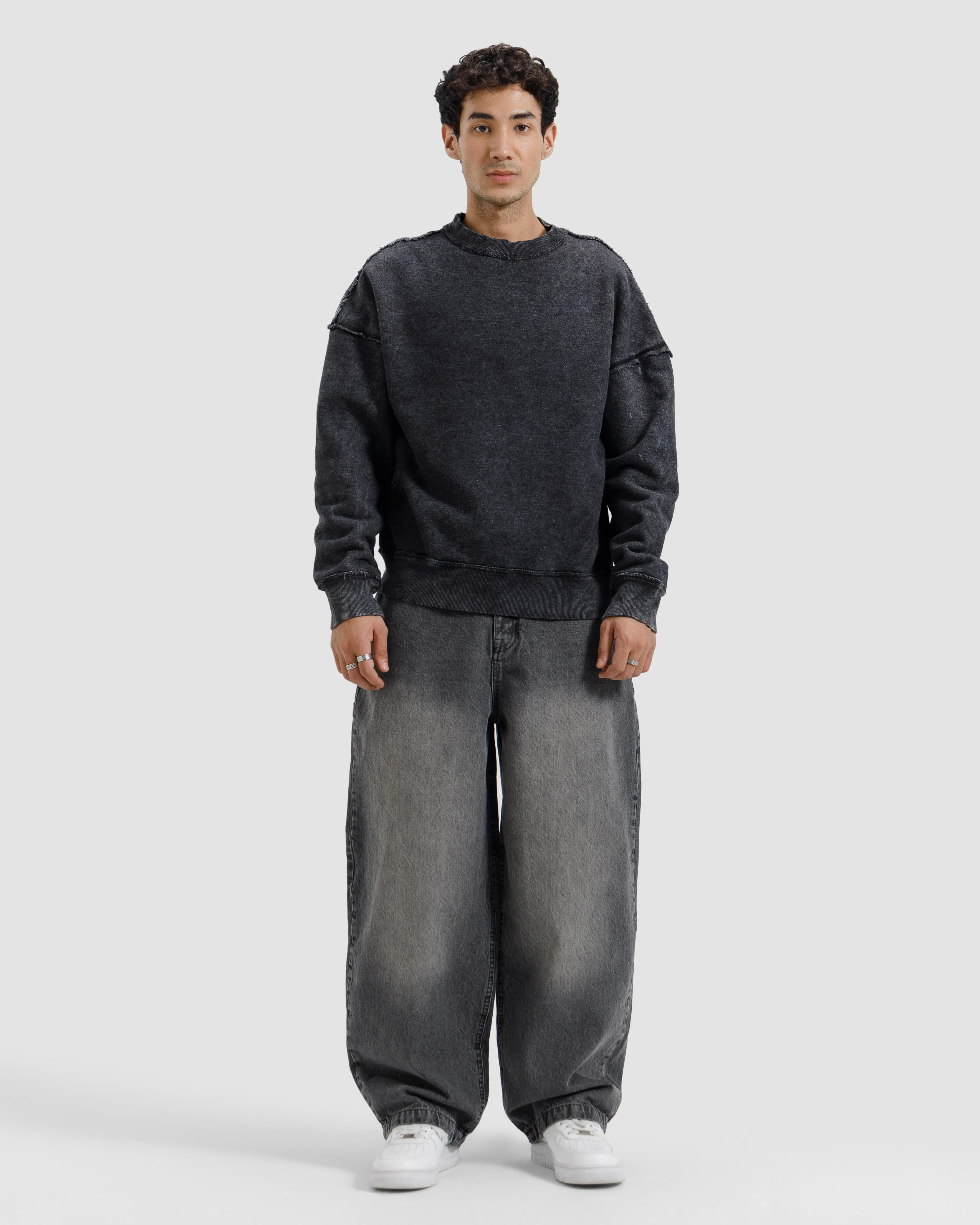 Raw Details Washed Boxy Sweatshirt