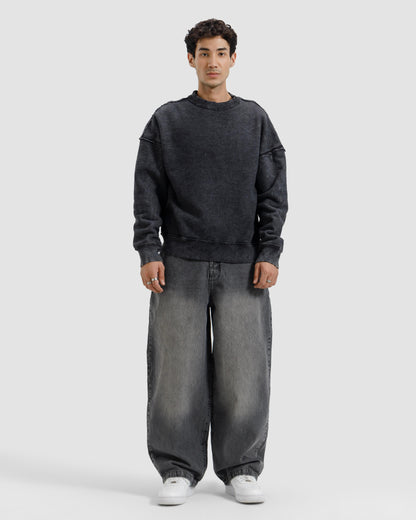 Raw Details Washed Boxy Sweatshirt