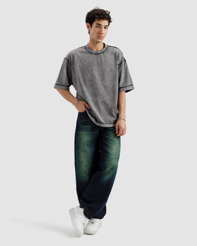 Raw Details Washed Boxy Tshirt
