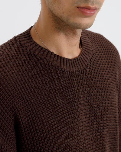 Relaxed Fit Textured Knit Tshirt