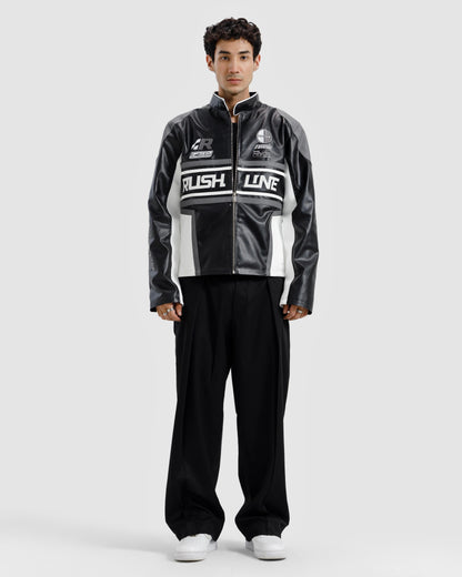 Faux Leather Biker Jacket