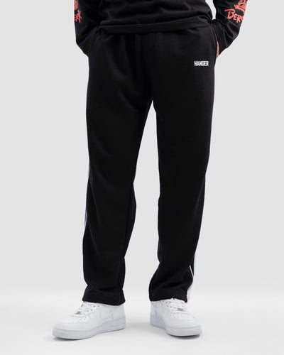 Straight Trousers With Piping Detail