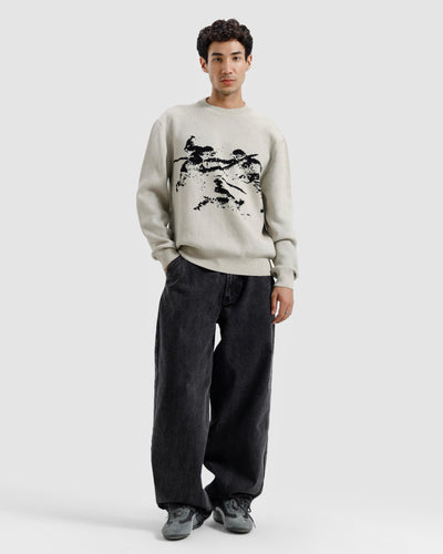 Cupid Jacquard Knitted Sweater