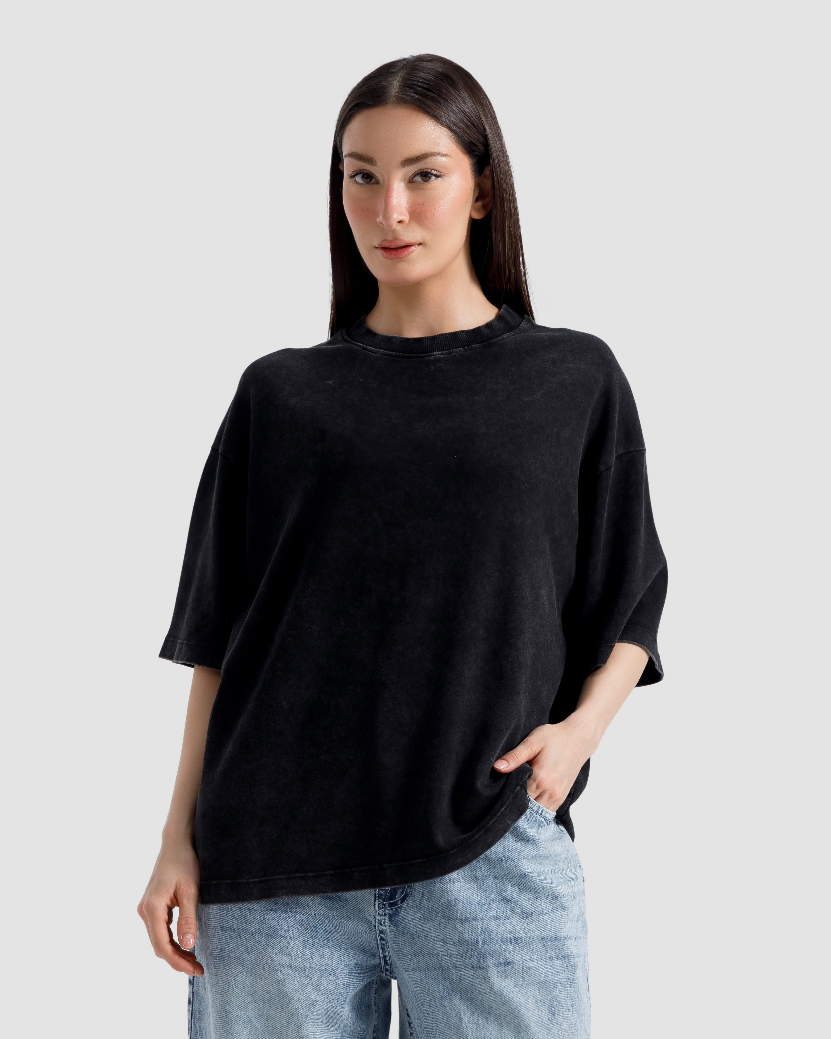 Washed Interlock Essential Tshirt