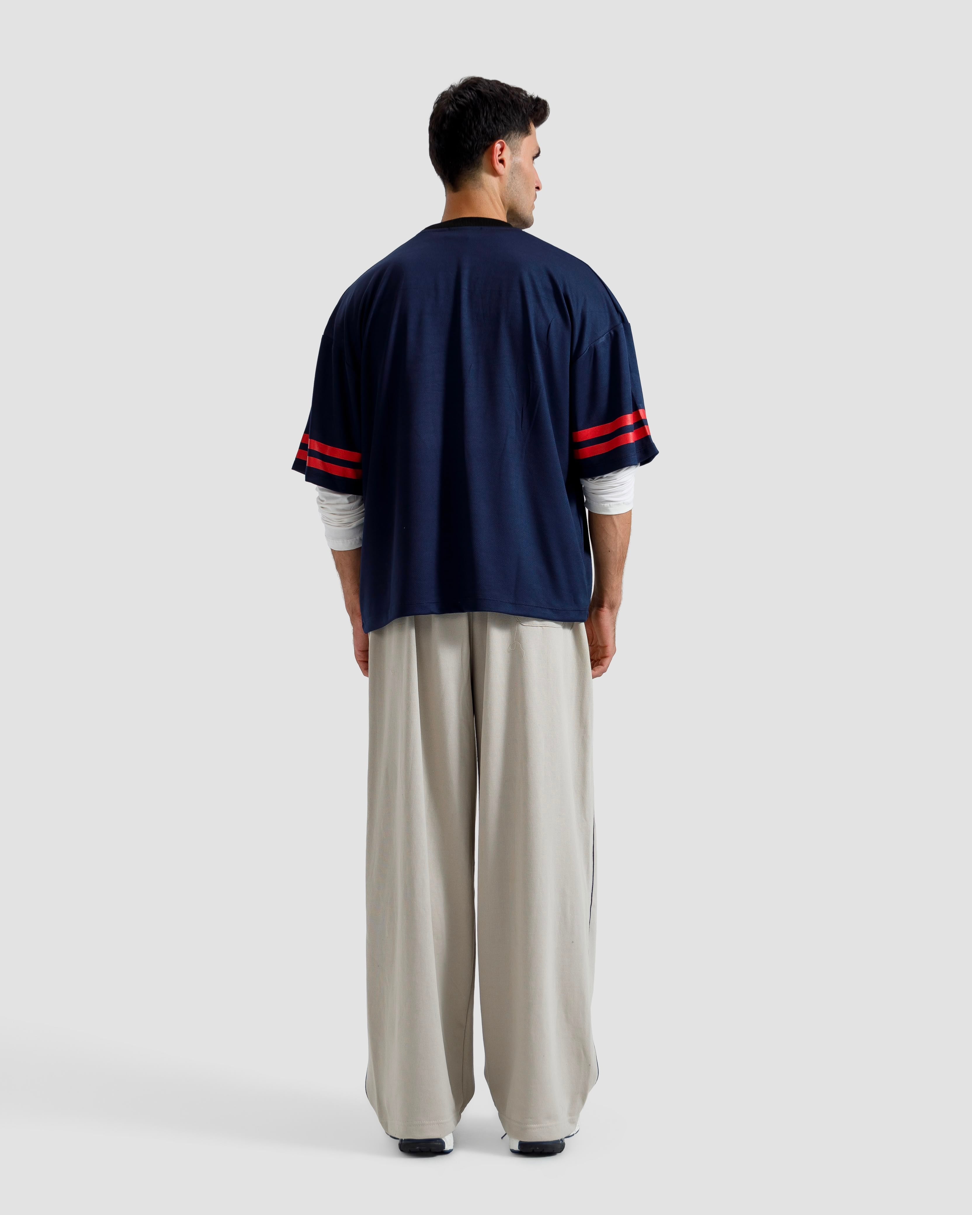 Varsity Pipping Mesh Tshirt