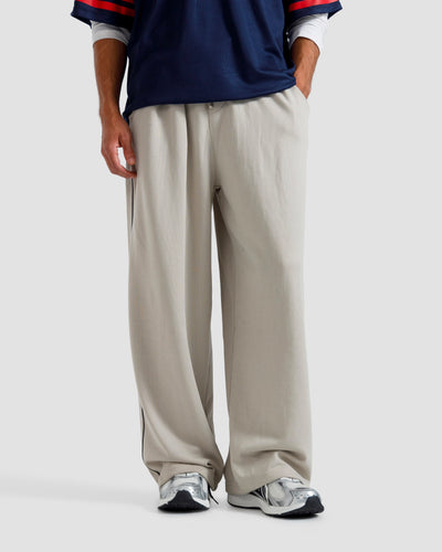 Baggy Fit Trousers With Piping Detail