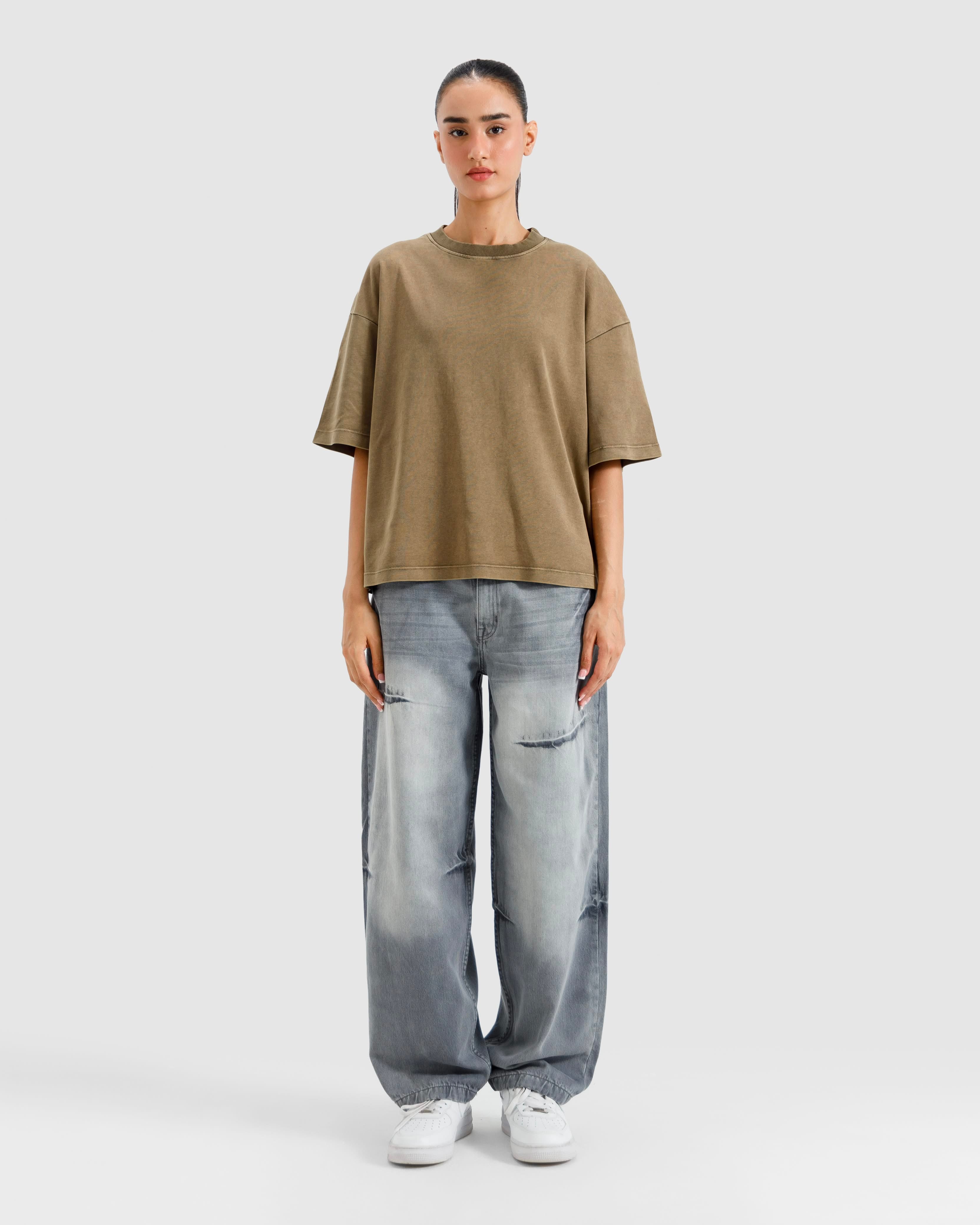 Washed Interlock Essential Tshirt