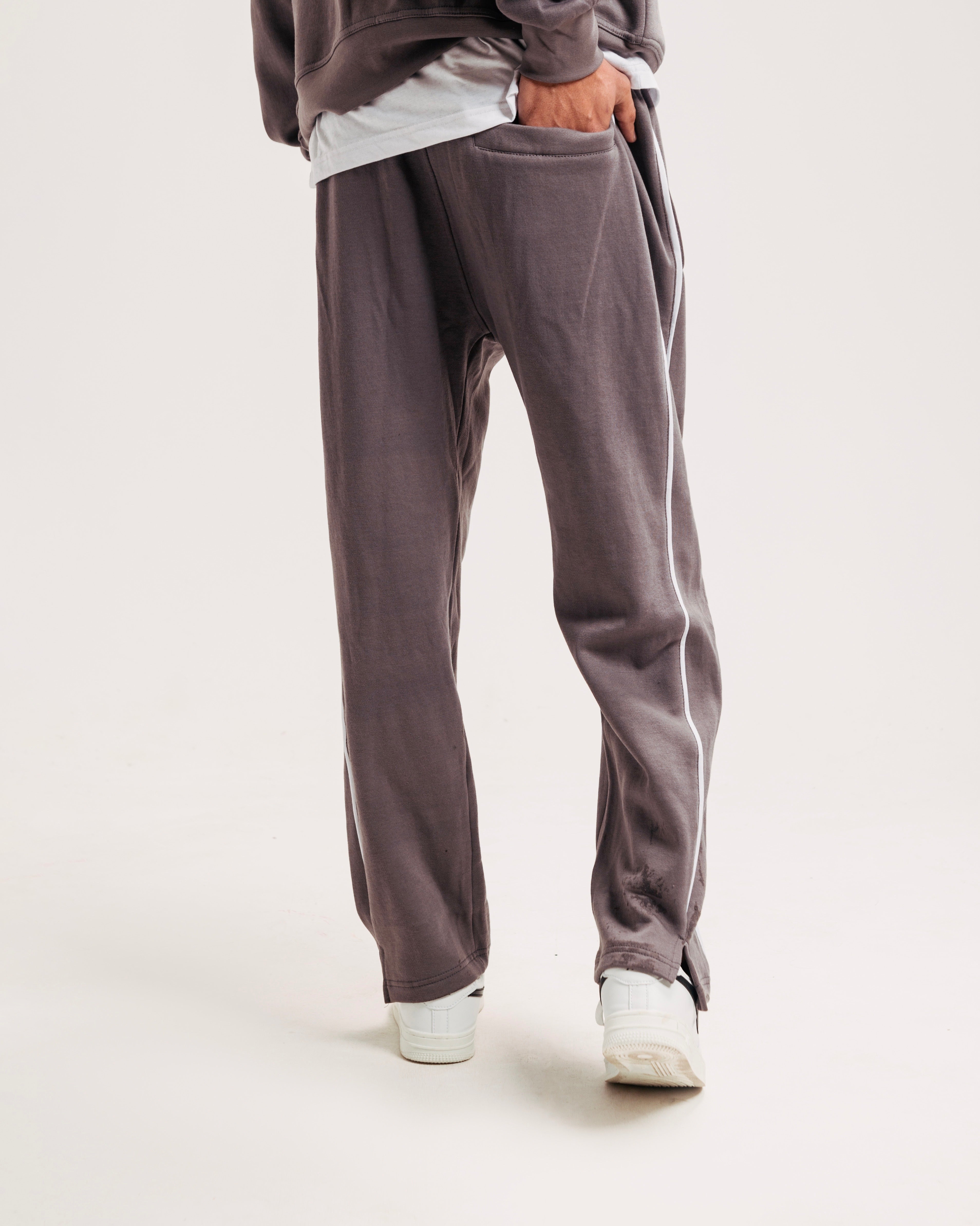 Steel Grey Piping Trouser