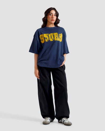 Washed Print Knit Tshirt