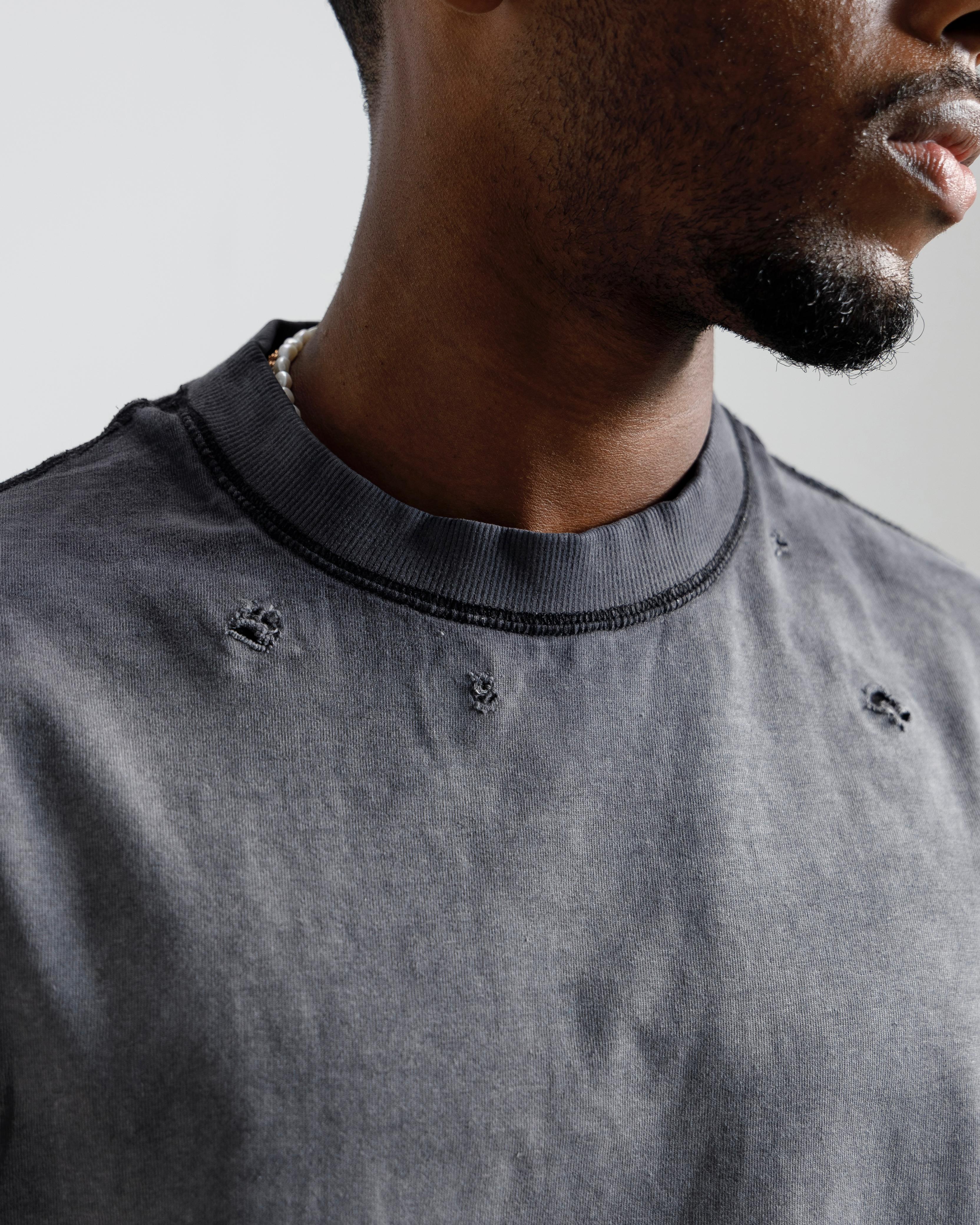 Faded Distressed Boxy Essential Tshirt
