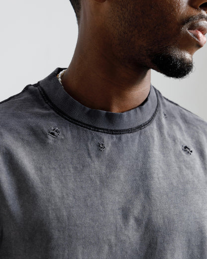 Faded Distressed Boxy Essential Tshirt