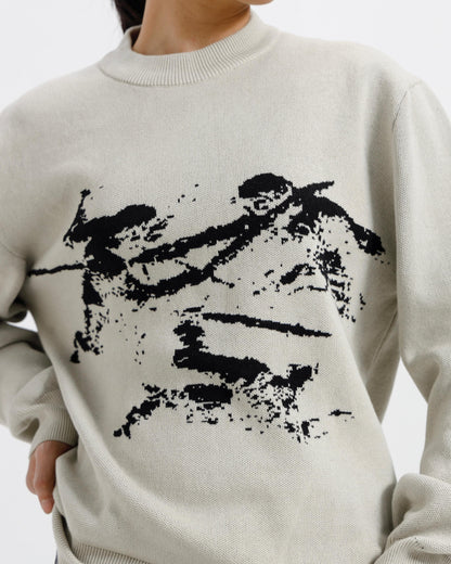 Cupid Jacquard Knitted Sweater