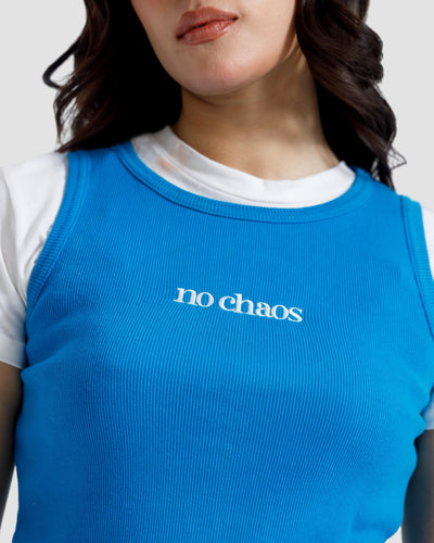 No Chaos Ribbed Tank Top