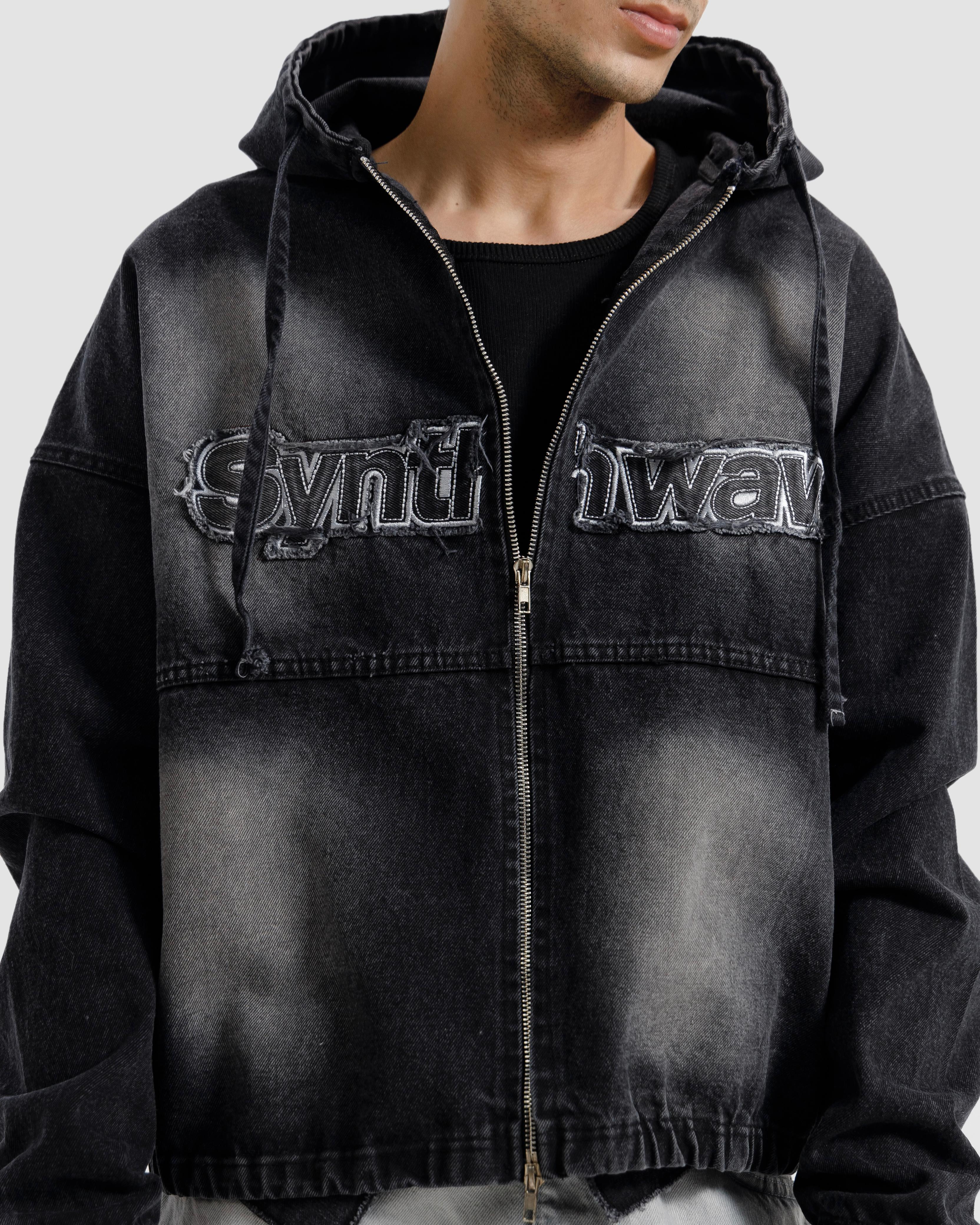 Washed Hooded Denim Jacket