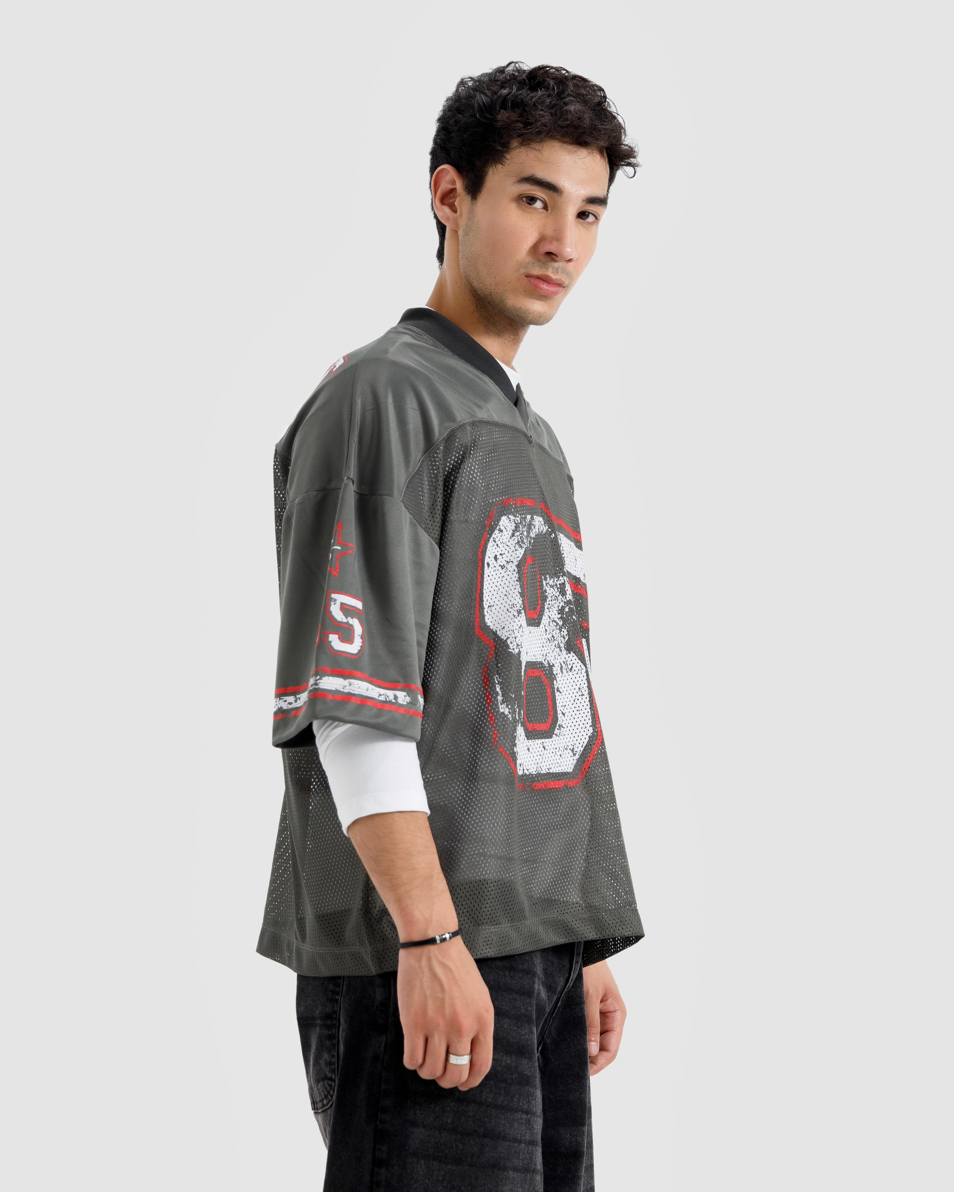 85 Varsity Print Mesh Tshirt
