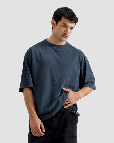 Slub Textured Washed T-Shirt