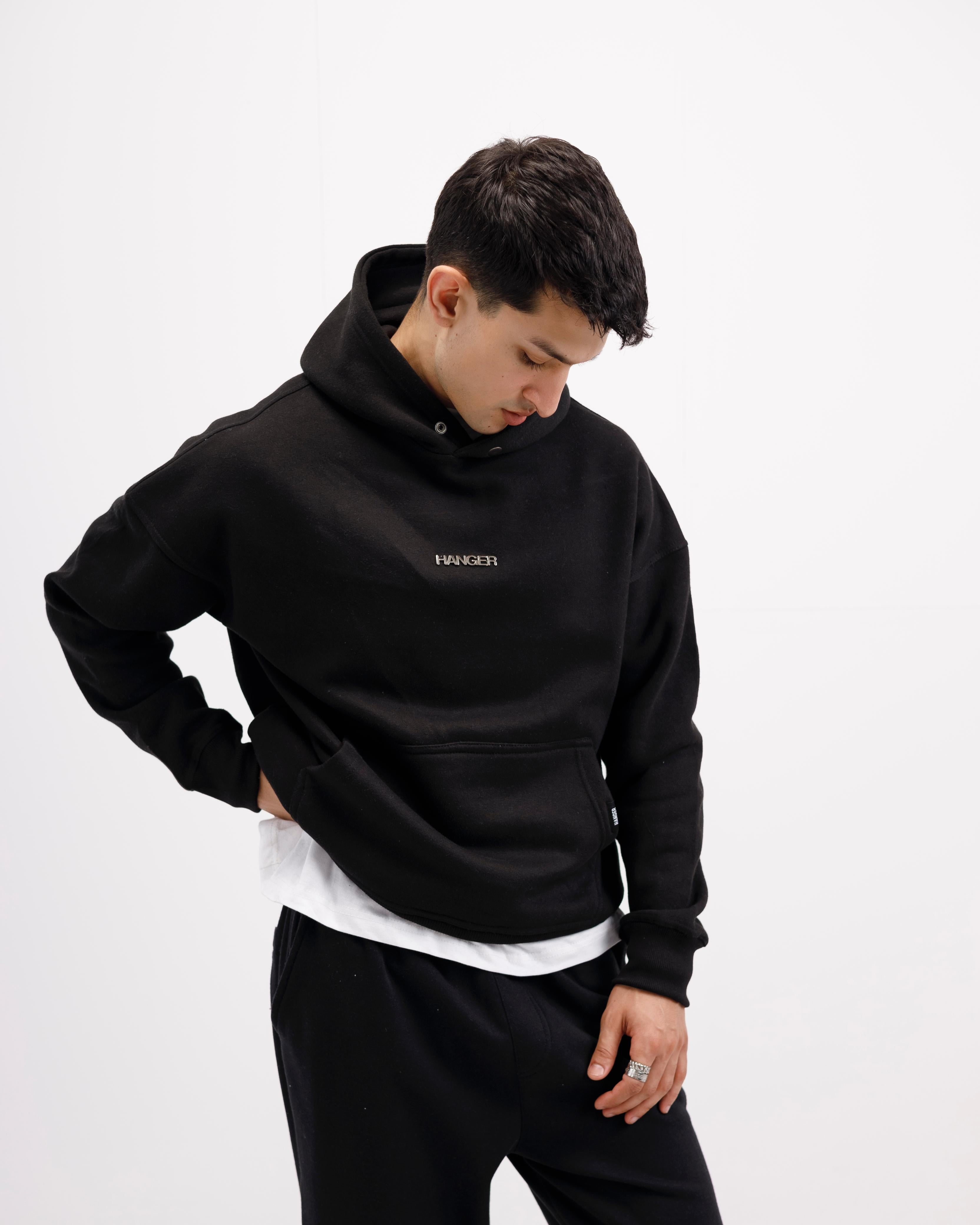 Black Essential Hoodie