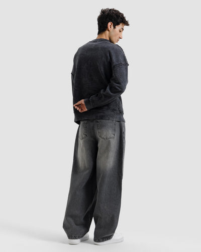 Raw Details Washed Boxy Sweatshirt
