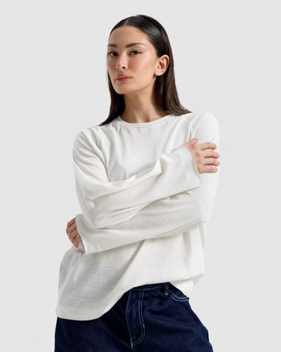Washed Slub Textured Raglan T-Shirt