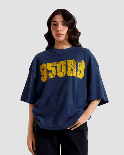 Washed Print Knit Tshirt
