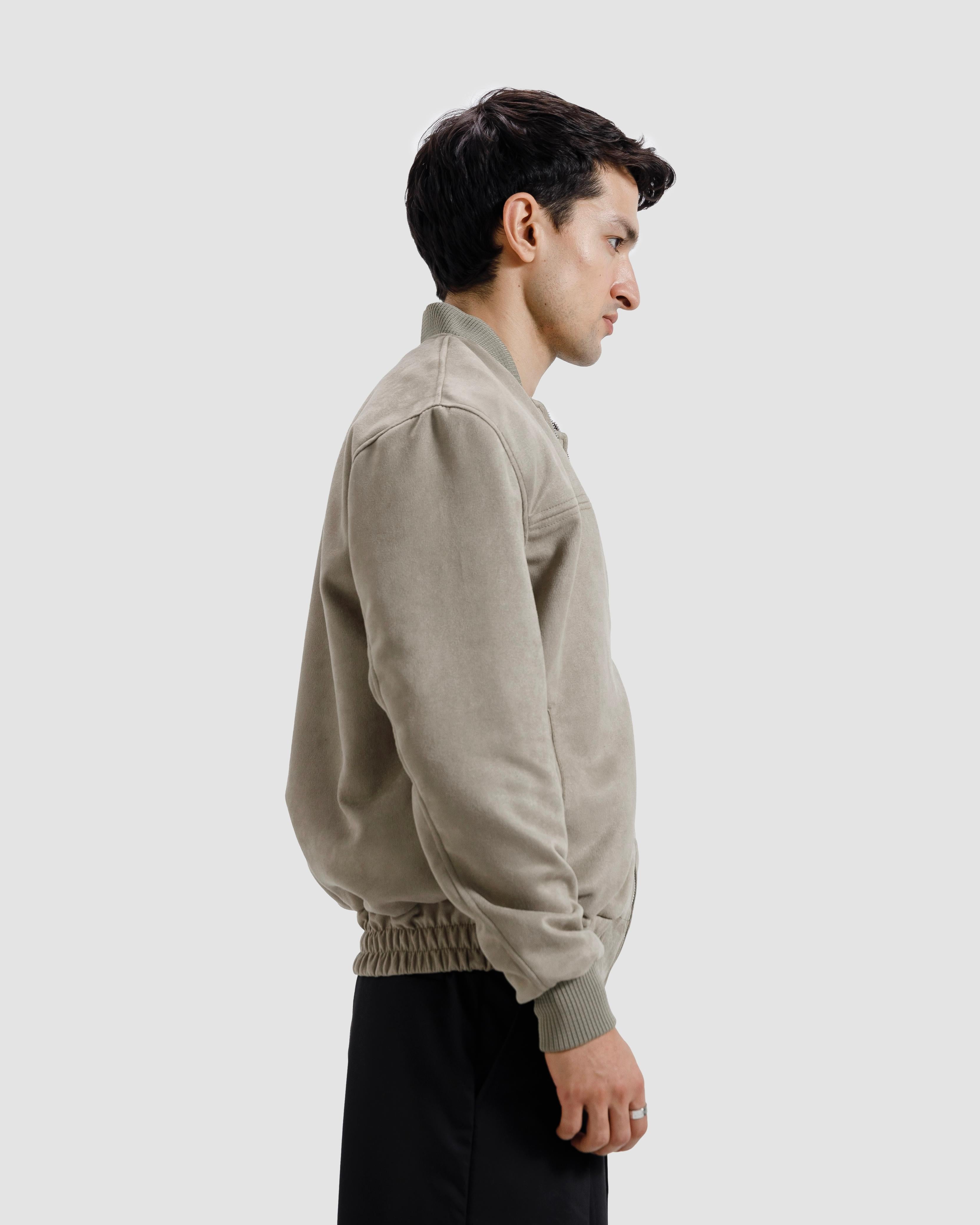 Suede Varsity Jacket