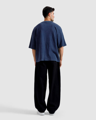 Washed Print Knit Tshirt