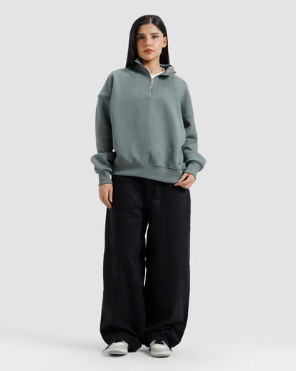 Basic Quarter-Zip Sweatshirt