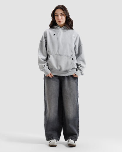 Distressed Washed Essential Hoodie