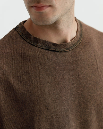 Washed Knit Basic Essential Tshirt