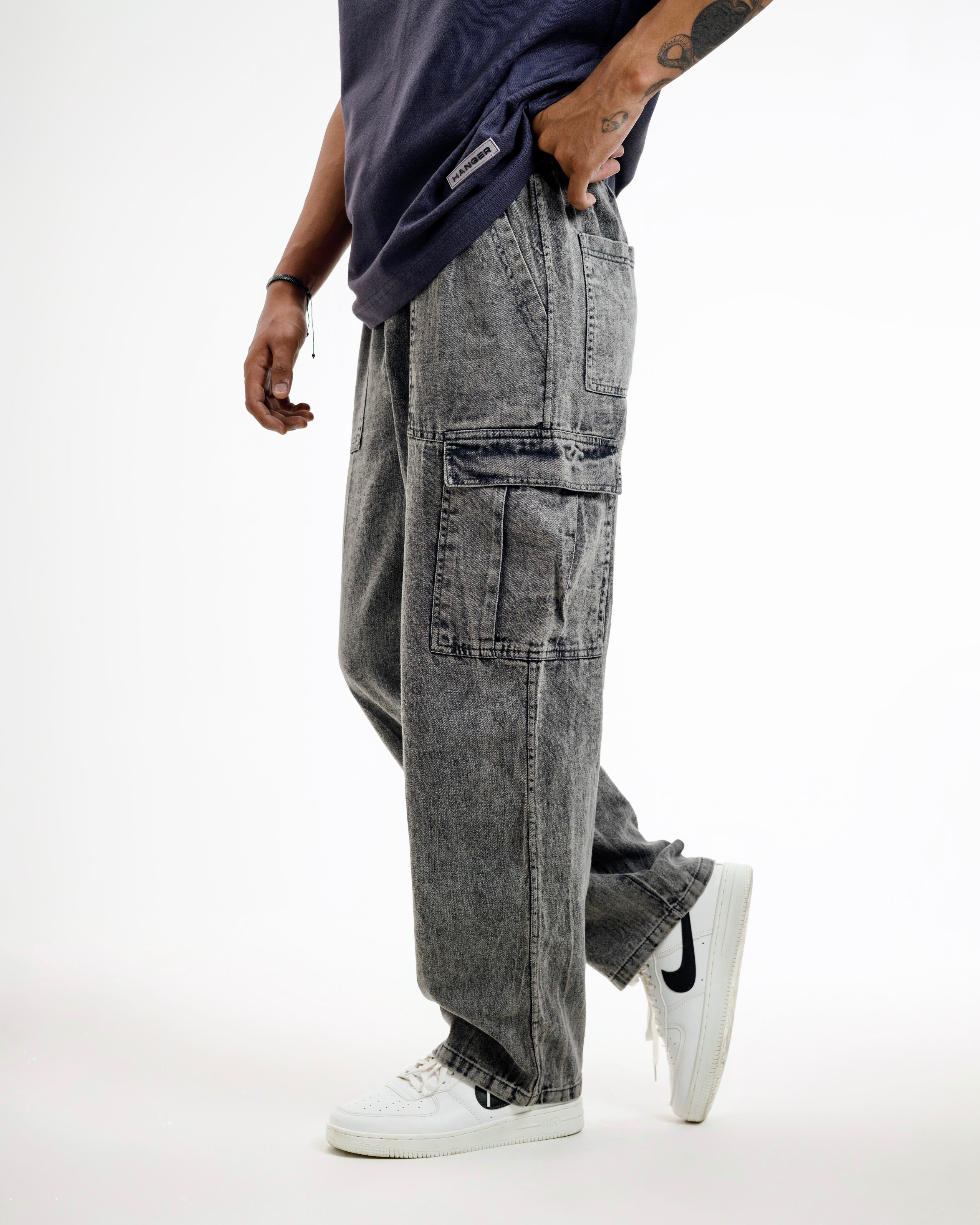 Vintage Washed Cargo Pants