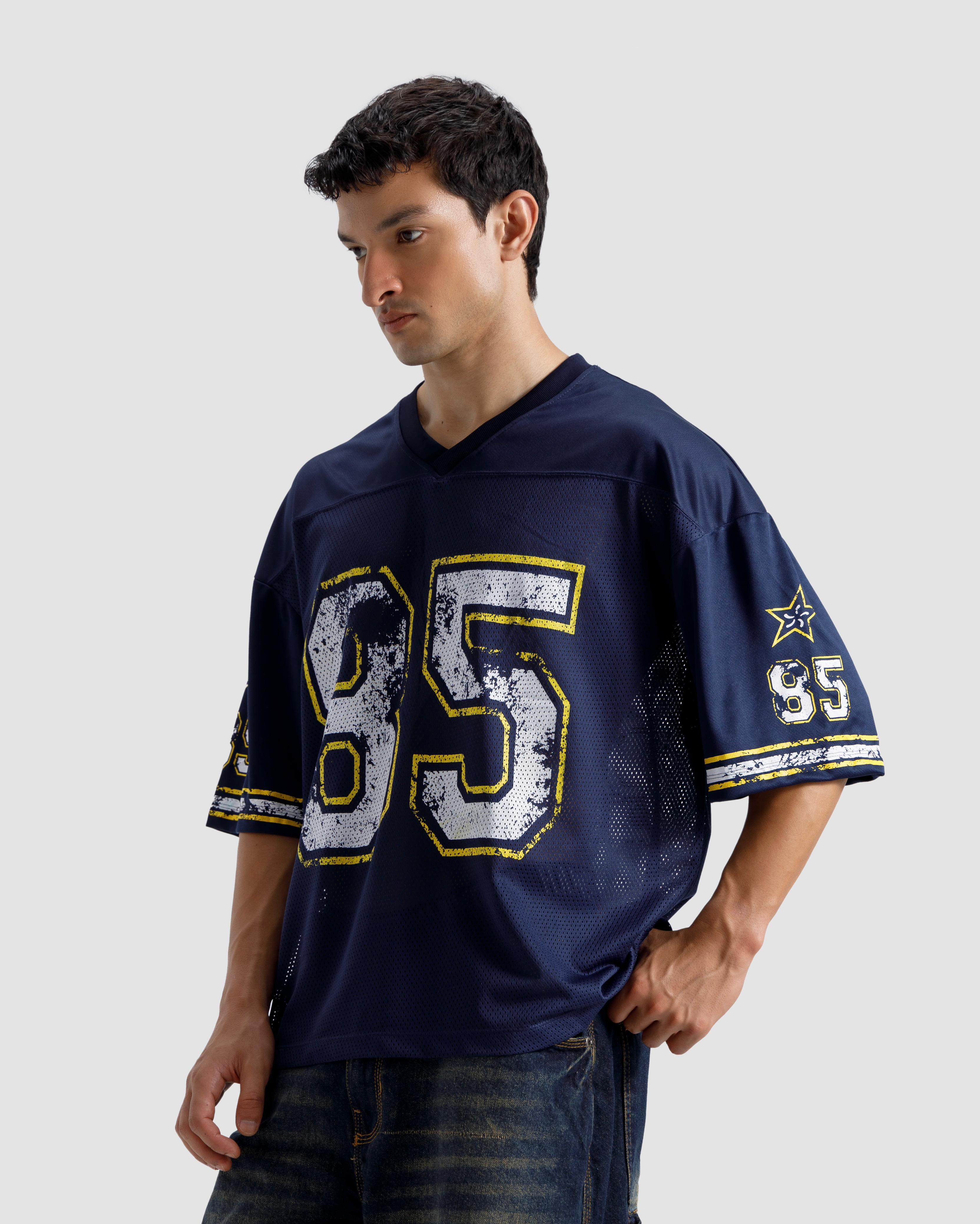 85 Varsity Print Mesh Tshirt