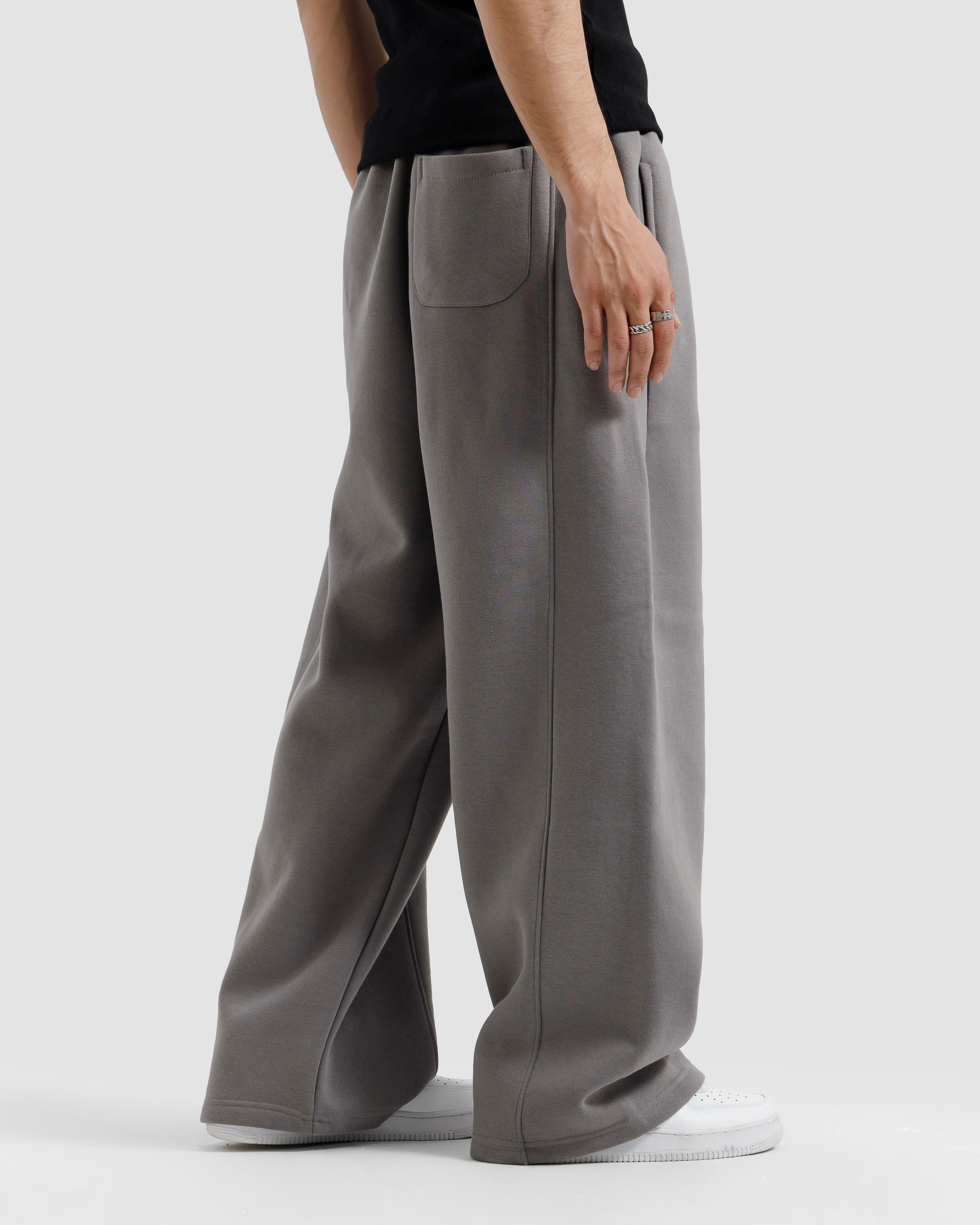 Straight-Leg Baggy Trousers