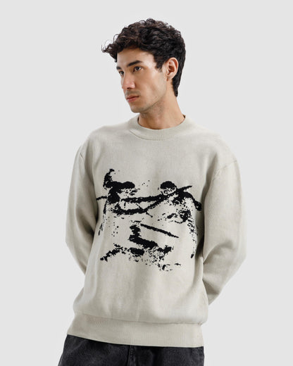 Cupid Jacquard Knitted Sweater