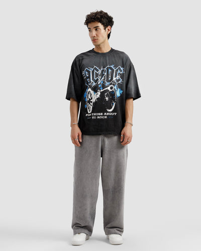 Washed Faded ACDC Tshirt
