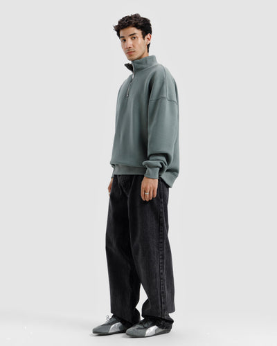 Basic Quarter-Zip Sweatshirt