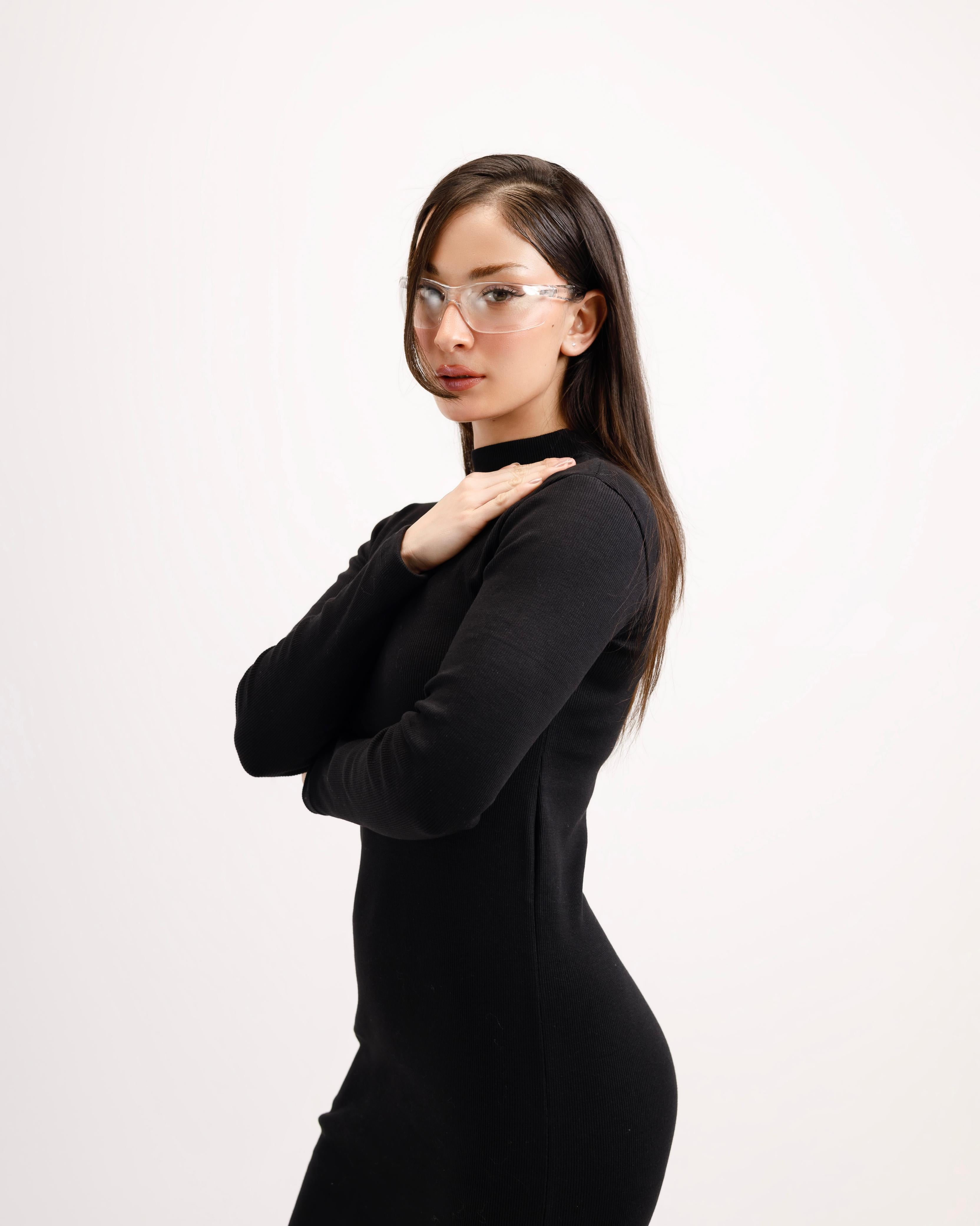 Black Mock Neck Body Suit