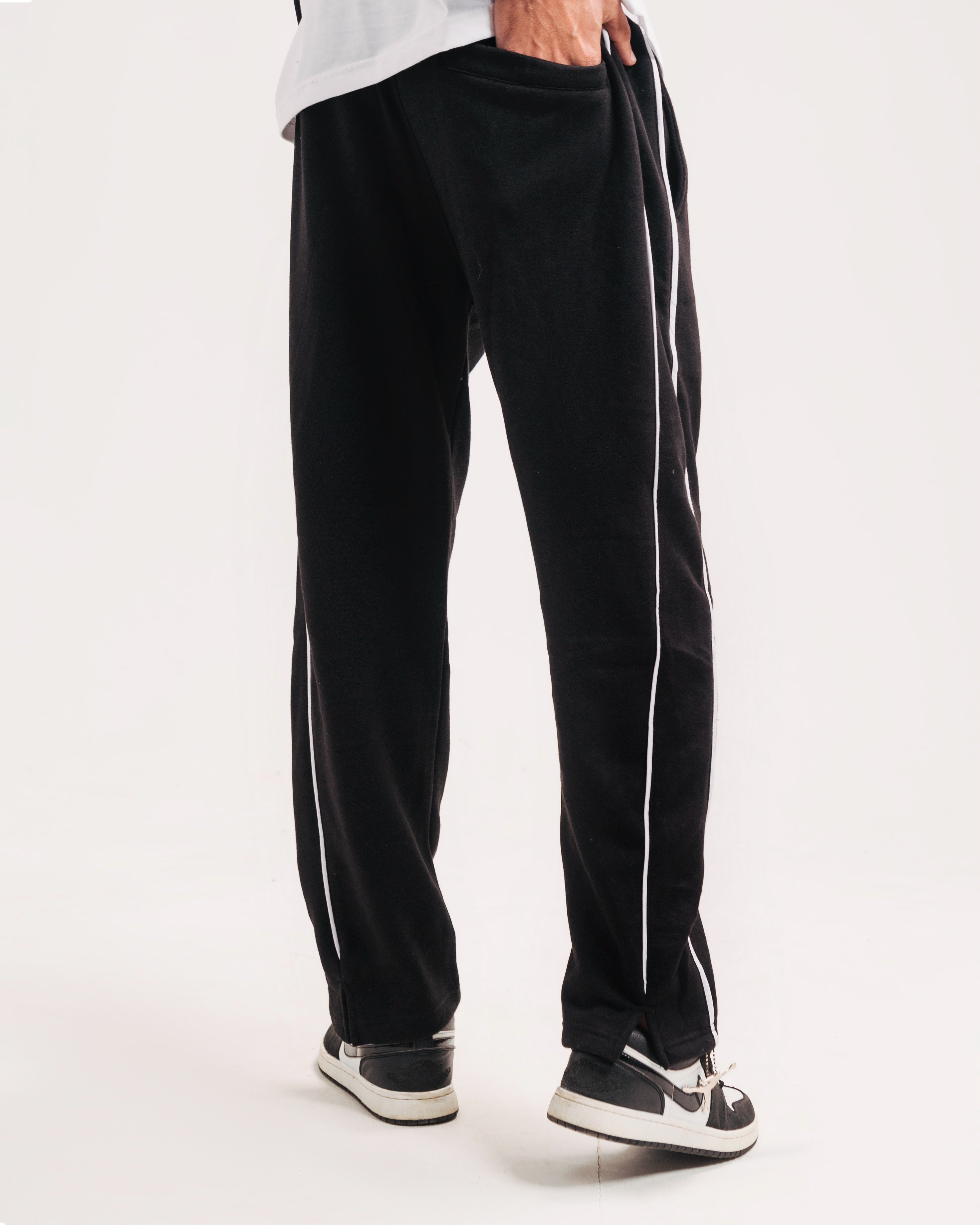 Black Piping Trousers