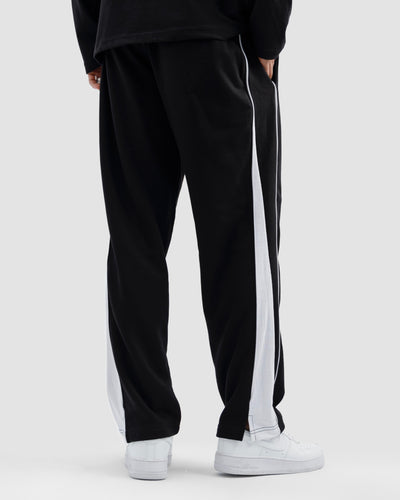 Straight Trousers With Piping Detail
