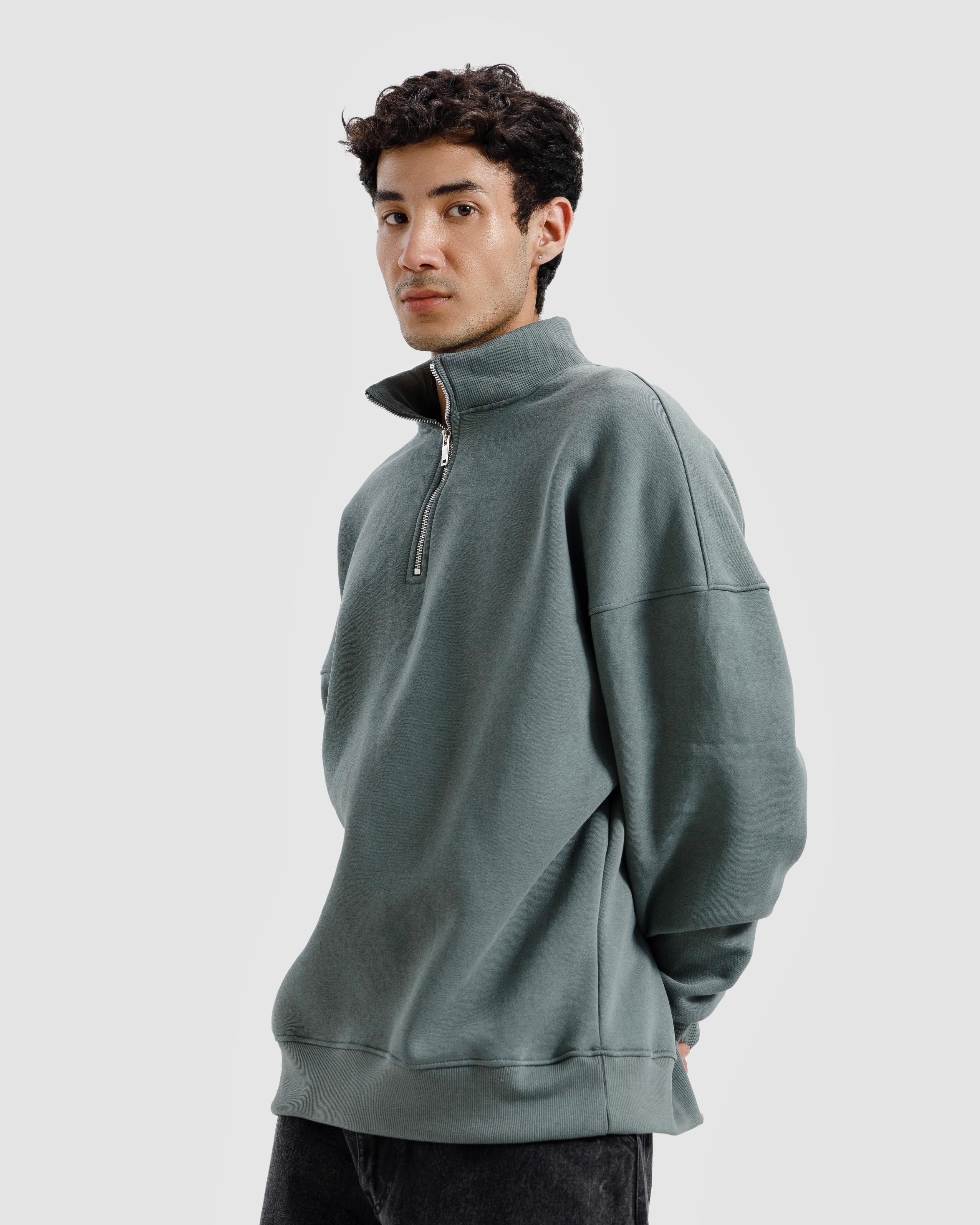 Basic Quarter-Zip Sweatshirt