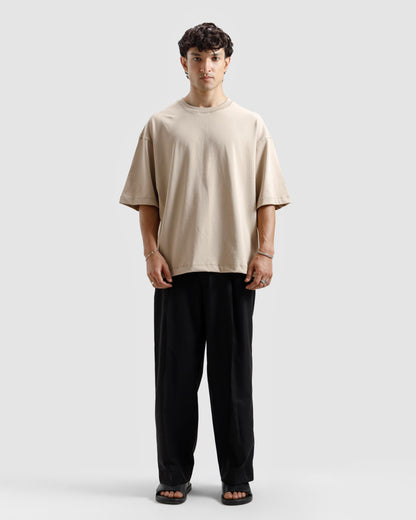 Boxy Seam Detail Basic Essential