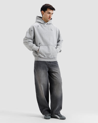 Distressed Washed Essential Hoodie
