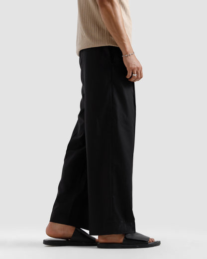 Tailored Wide Leg Pleated Pants