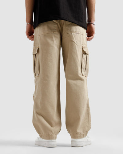 Washed Baggy Cargo Pants