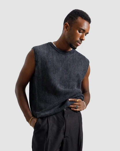 Washed Knit Vest